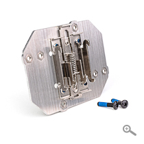 DIN Rail Mounting Kit for ClearCore and CCIO-8 I/O expansion modules with spring-loaded mount clips