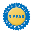 3-year warranty