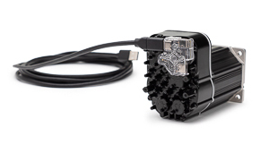 USB plugged into NEMA 23 ClearPath